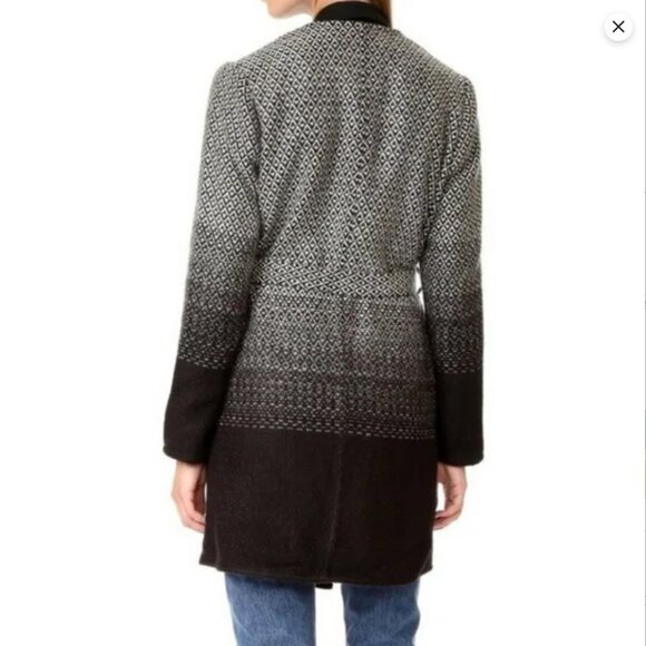 BB Dakota Myles Blanket Coat with Belt, Ombre, Size S - Picture 2 of 11